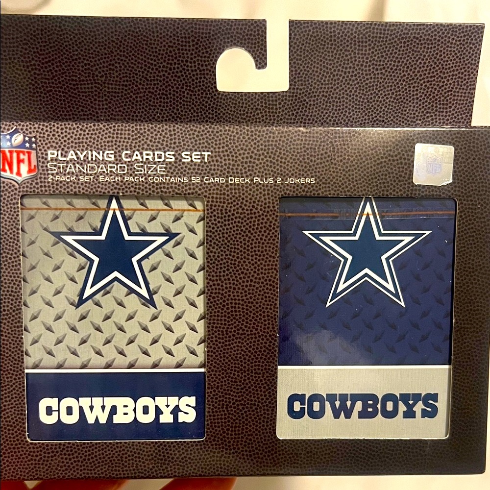 Dallas Cowboys Playing Cards 2 Pack Set New in Box